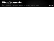 Tablet Screenshot of littlelessconversation.com